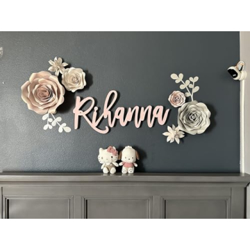 Custom Wooden Name Signs for Nursery and Home