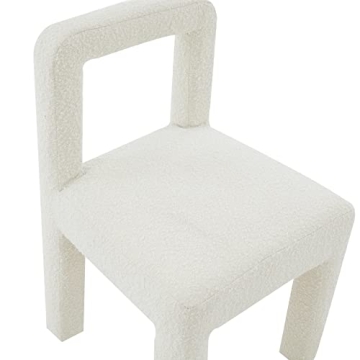 Tov Furniture Boucle Dining Chair for Elegant Spaces