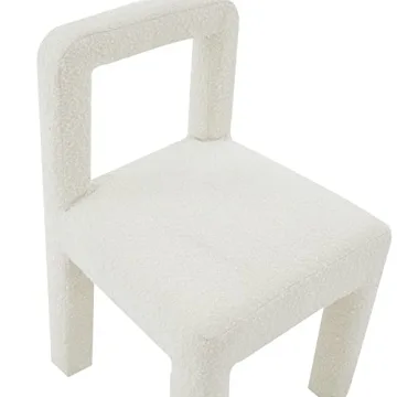 Tov Furniture Boucle Dining Chair for Elegant Spaces