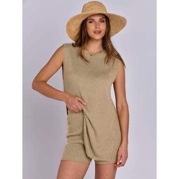 ANRABESS Summer 2 Piece Soft Lounge Set for Women