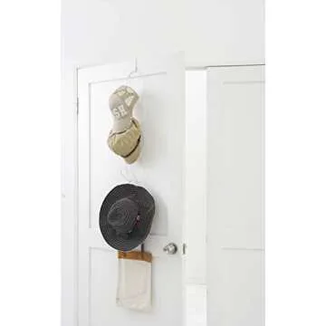 Yamazaki Hanging Hat + Cap Rack - Over The Door or Closet Rod
