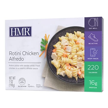 Delicious HMR Rotini Chicken Alfredo Entrée | Perfect for Weight Loss | 6-Pack of Low-Calorie Meals
