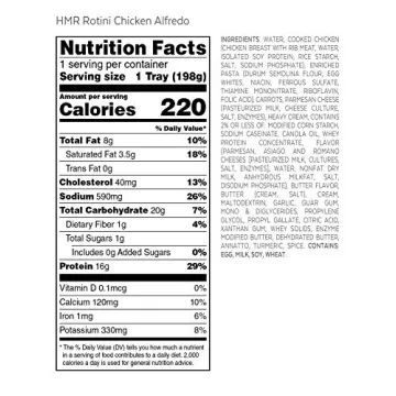 HMR Rotini Chicken Alfredo Entrée for Healthy Eating