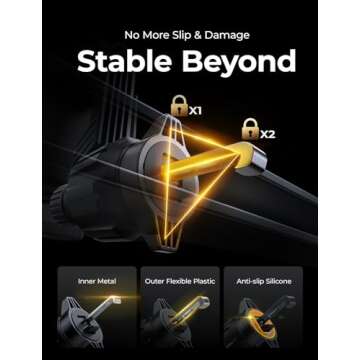 LISEN Phone Mount for Car Vent [Never Blocking] Rotatable Car Phone Holder Mount Air Vent Clip 2024 ...