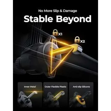 LISEN Phone Mount for Car Vent [Never Blocking] Rotatable Car Phone Holder Mount Air Vent Clip 2024 ...