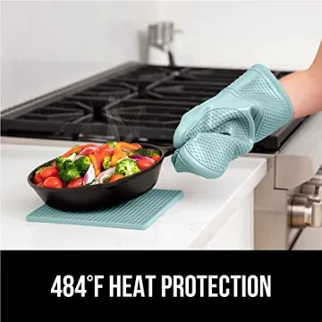 Gorilla Grip Silicone Oven Mitts Set - Ultimate Kitchen Safety
