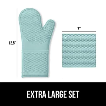 Gorilla Grip Silicone Oven Mitts Set - Ultimate Kitchen Safety