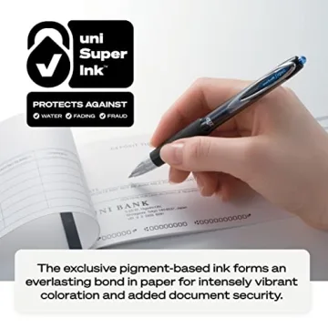 Uni-Ball 207 Black Gel Pens 12 Pack for Smooth Writing