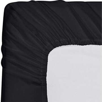 Utopia Twin Fitted Sheet - Soft Microfiber - Deep Pocket