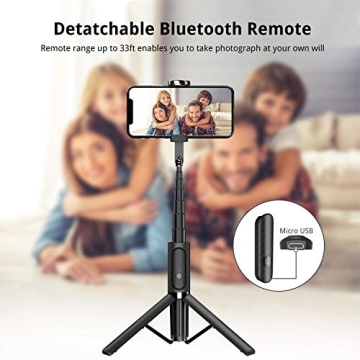 ATUMTEK Selfie Stick Tripod - Versatile 3-in-1 Aluminum Option