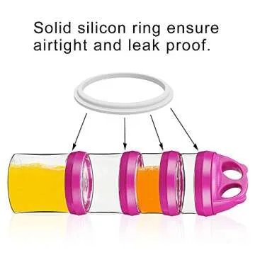 BeneLabel Stackable Food Storage Containers with Twist Lock System - BPA-Free Tritan Containers for Travel, Formula, Protein Powder, Snacks - Leakproof & Dishwasher Safe (Red and White, 31oz per)