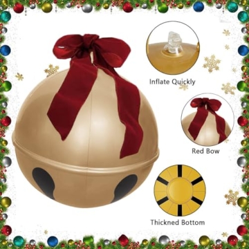 Giant Inflatable Christmas Jingle Balls for Festive Décor