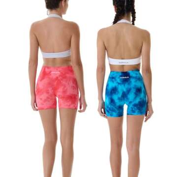 AUROLA Dream Tie Dye Workout Shorts for Women Active