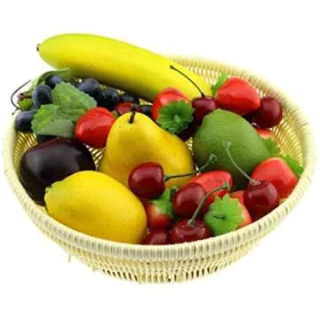 Wakauto Fake Pears - 6pcs Realistic Home Decor Props