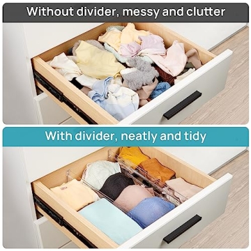 Vtopmart Adjustable Drawer Dividers for Perfect Organization
