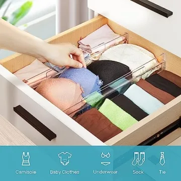 Vtopmart Adjustable Drawer Dividers for Perfect Organization