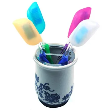 V-TOP Silicone Toothbrush Covers 6 Pack Hygienic Travel Home