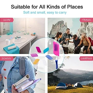 V-TOP Silicone Toothbrush Covers 6 Pack Hygienic Travel Home