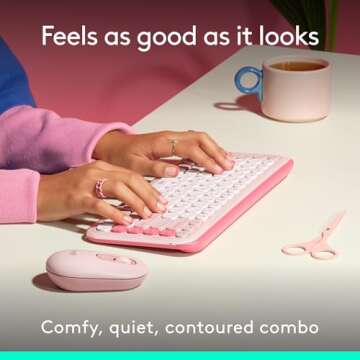 Logitech POP ICON Combo - Stylish Bluetooth Keyboard & Mouse