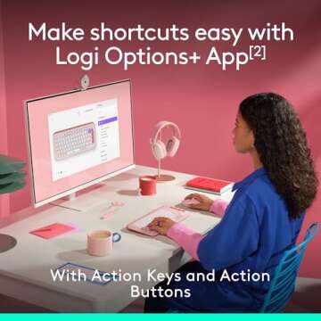 Logitech POP ICON Combo - Stylish Bluetooth Keyboard & Mouse