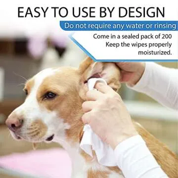 Tetesol 200 Count Dog Wipes for Easy Pet Cleaning
