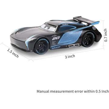 HOMETEAM SP Die-Casting Racers Toy Cars, Safety Alloy Material for Childs, Beauty Color Box Packaging for Your Son Birthday, Inspired by Favorite Characters, Gift for 3+ Years Old (Jackson)