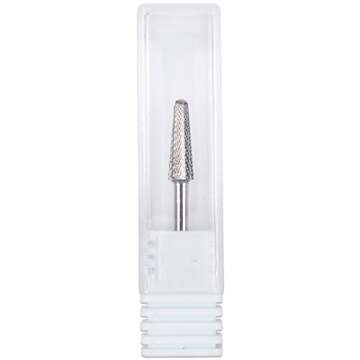 USA PANA Professional 3/32" Shank Size - Cone Shape Carbide Bit - Nail Drill Bit for Manicure Pedicure Tools Dremel Machine - Gold, Silver (Extra Fine, Silver)