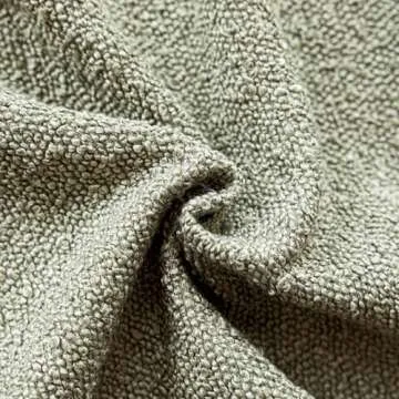 Foindtower Pack of 2 Textured Boucle Throw Pillow Covers Accent Solid Pillow Cases Cozy Soft Decorative Couch Cushion Case for Chair Sofa Bedroom Living Room Home Decor 18x18 Inch Dirty Sage Green