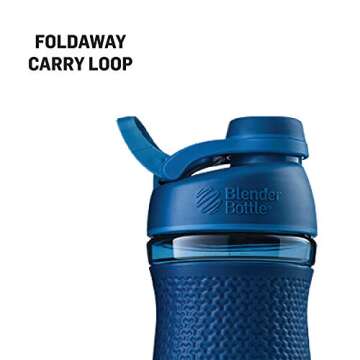 BlenderBottle SportMixer Shaker Bottle Perfect for Protein Shakes and Pre Workout, 20-Ounce, Rose