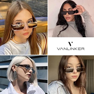 Trendy VANLINKER Rectangle Sunglasses for All Occasions