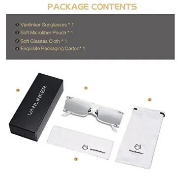 Trendy VANLINKER Rectangle Sunglasses for All Occasions