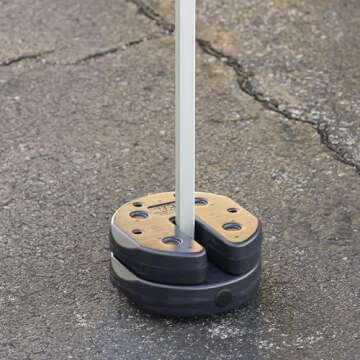 US Weight 20 Pound Canopy Weight Set of 4 with No-Pinch Design - Easy Installation and Removal to Secure Tents, Canopies, and Umbrellas at Outdoor Events