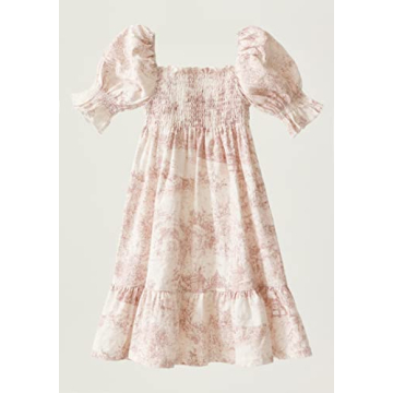 Classic Baby Pink Cotton Dress for Girls - Stylish & Comfortable