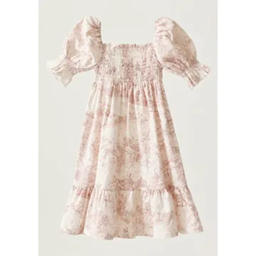 Classic Baby Pink Cotton Dress for Girls - Stylish & Comfortable