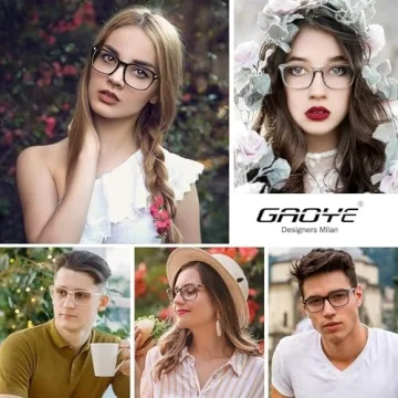 Gaoye Blue Light Blocking Glasses 3-Pack for Men and Women