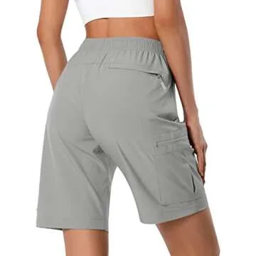 Women’s Lightweight Hiking Cargo Shorts Quick Dry Water Resistant