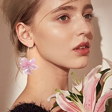 Eye-Catching Boho Rose Petal Earrings for All Occasions