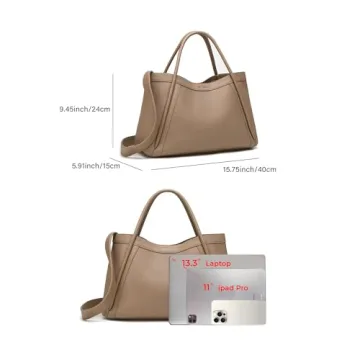 NEWBELLA Kelly Tote Bag for Women - Stylish Vegan Leather