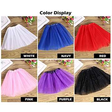 Costume Tutu Skirt for Women & Teens - Vibrant 5 Layers Tulle