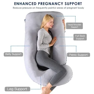Cauzyart U-Shape Body Pillow - Comfort & Support for All