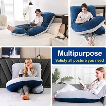 Cauzyart U-Shape Body Pillow - Comfort & Support for All