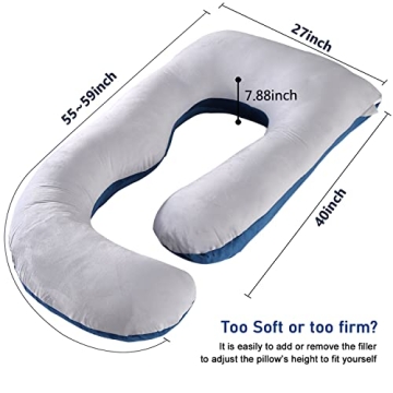Cauzyart U-Shape Body Pillow - Comfort & Support for All