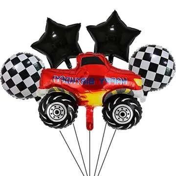 Giant Monster Truck Foil Balloons for Kids' Parties