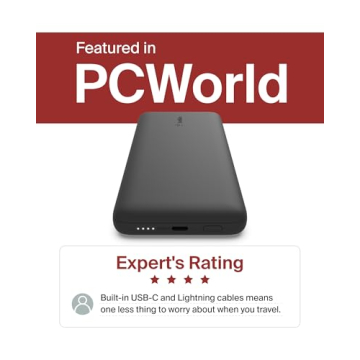 Belkin 10K mAh Power Bank with Lightning USB-C Fast Charging