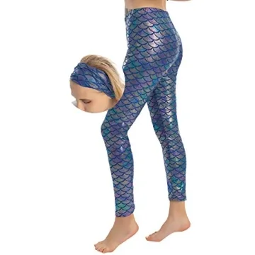 Mermaid Leggings & Headband Set for Halloween Costume