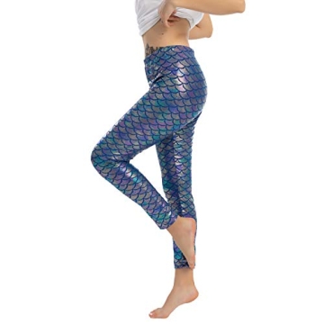 Mermaid Leggings & Headband Set for Halloween Costume