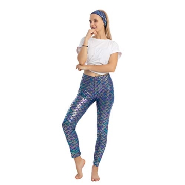 Mermaid Leggings & Headband Set for Halloween Costume
