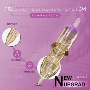 EZ Tattoo Cartridge Needles - 20Pcs #10 Bugpin Round Liner for Permanent Makeup