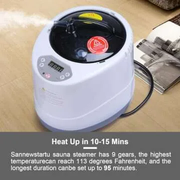 Portable Steam Sauna, Full Size Steam Sauna Box, 600D Canvas Personal Home Sauna Spa, at Home Full Body Sauna, FCC Certified 3L & 1200W Steam Generator with Remote Control, 70.9"x 31.5"x 31.5", Black