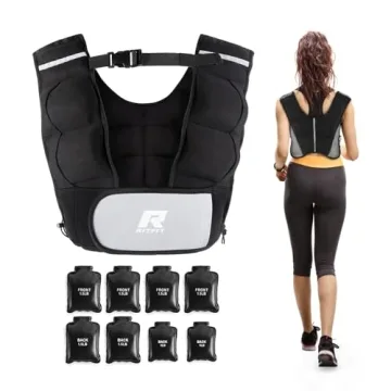 RitFit Versatile Adjustable Weighted Vest for Running and Training (9-20lbs)